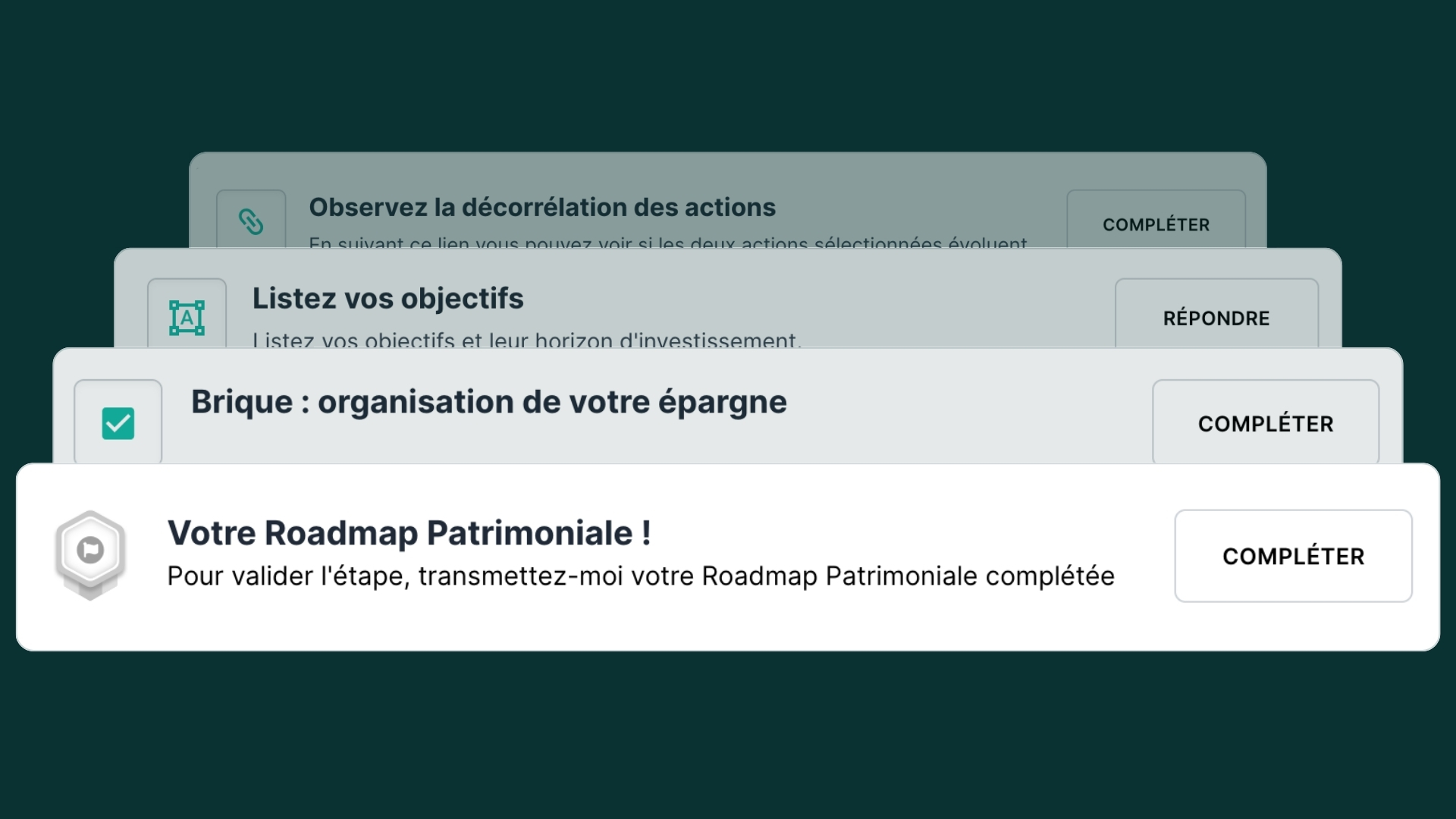 Les étapes pour passer à l'action.