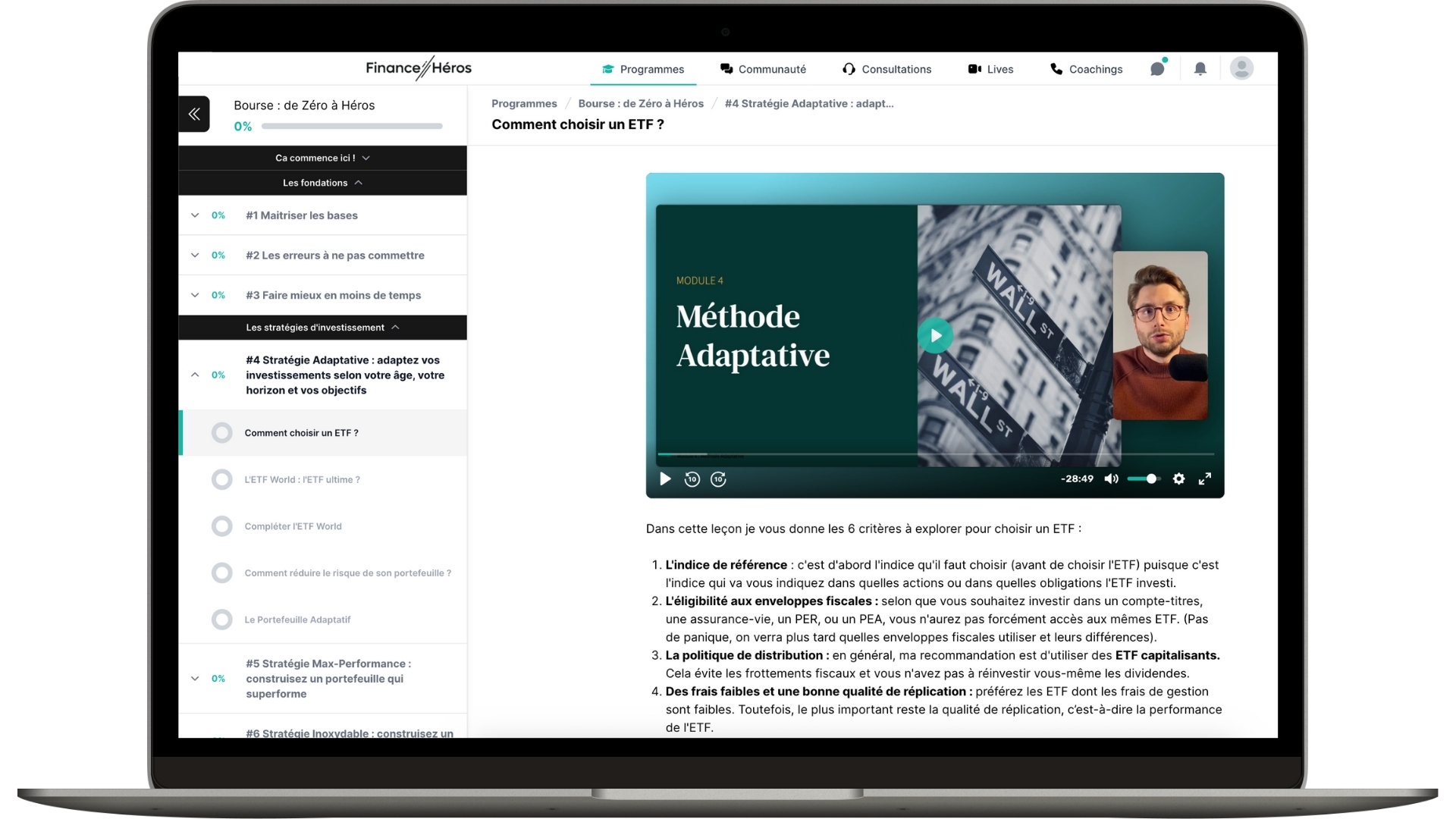 Une plateforme intuitive pour bien investir en bourse