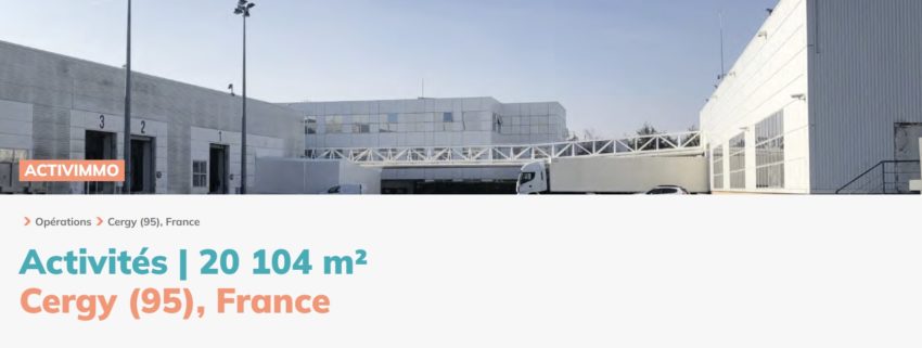 Investir dans une SCPI comme ActivImmo permet d'accéder à des actifs immobiliers comme des entrepôts logistiques