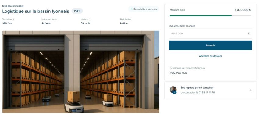 illustration d'un projet de crowdfunding immobilier proposé sur Anaxago en 2025