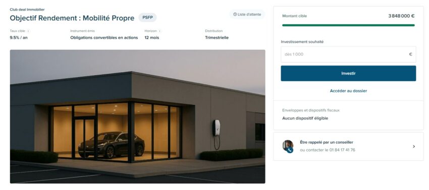 Exemple d'une collecte récente sur Anaxago, en juin 2025