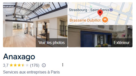 Avis Google sur Anaxago