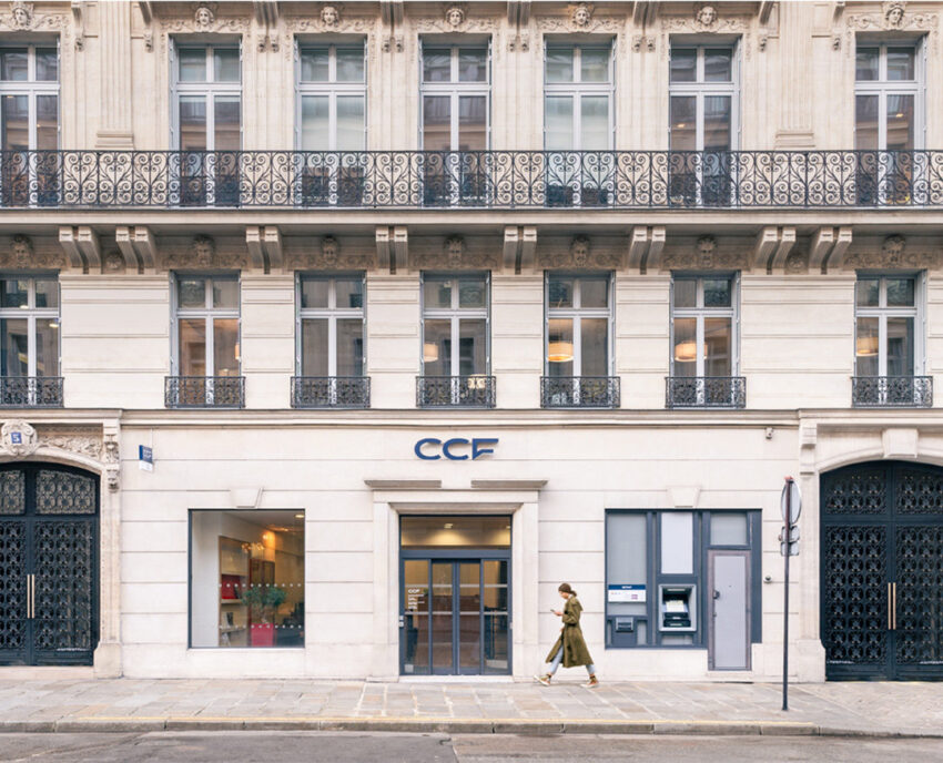 Une agence CCF à Paris