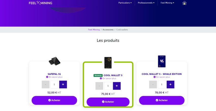 Exemples de cold wallets