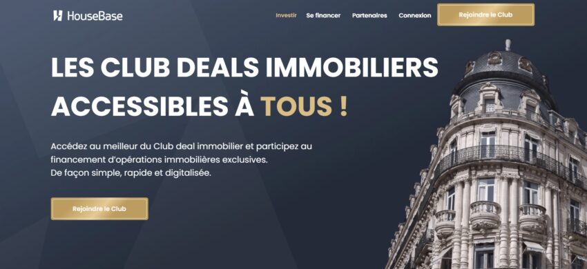 La plateforme web d'immobilier fractionné HouseBase