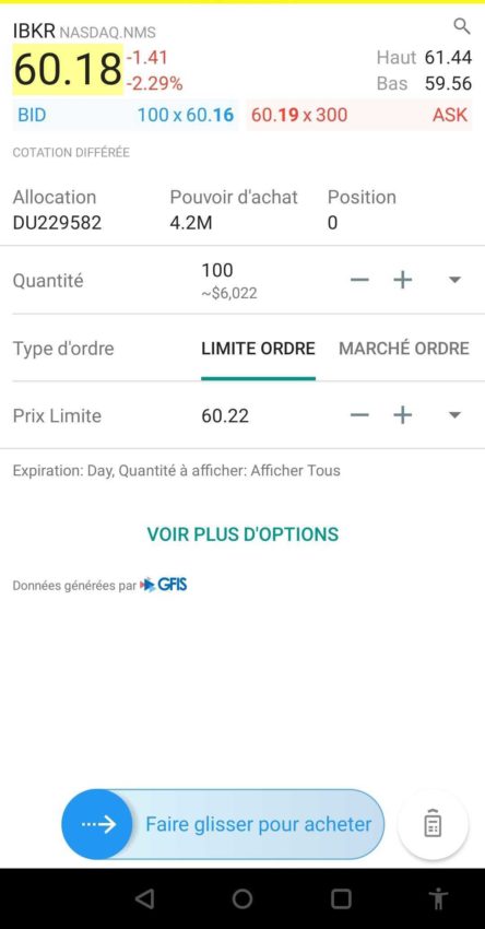 Notre avis sur l'appli IBKR mobile