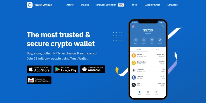 Trust Wallet, le portefeuille crypto utilisé par plus de 25 millions de personnes dans le monde