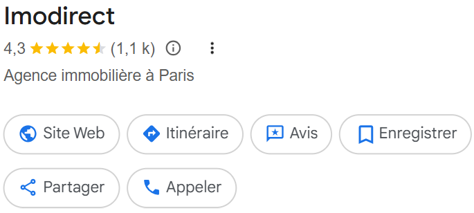 Imodirect Avis Google