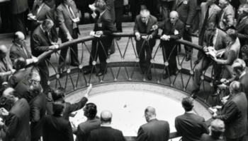 Corbeille à la bourse de paris