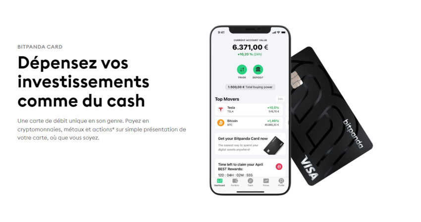 La carte crypto Bitpanda est une Visa