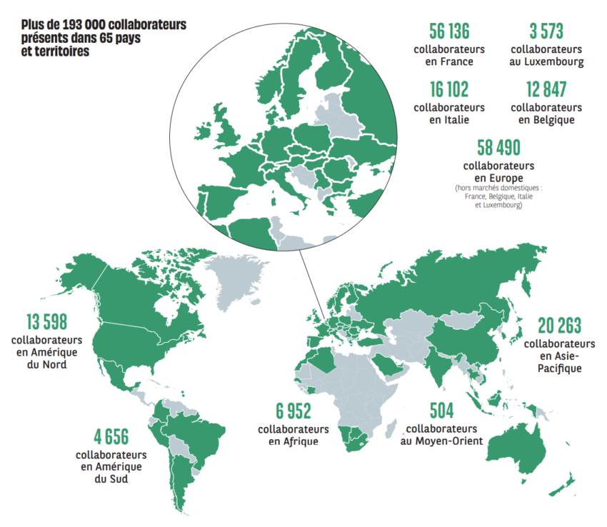 présence du groupe bnp paribas dans le monde