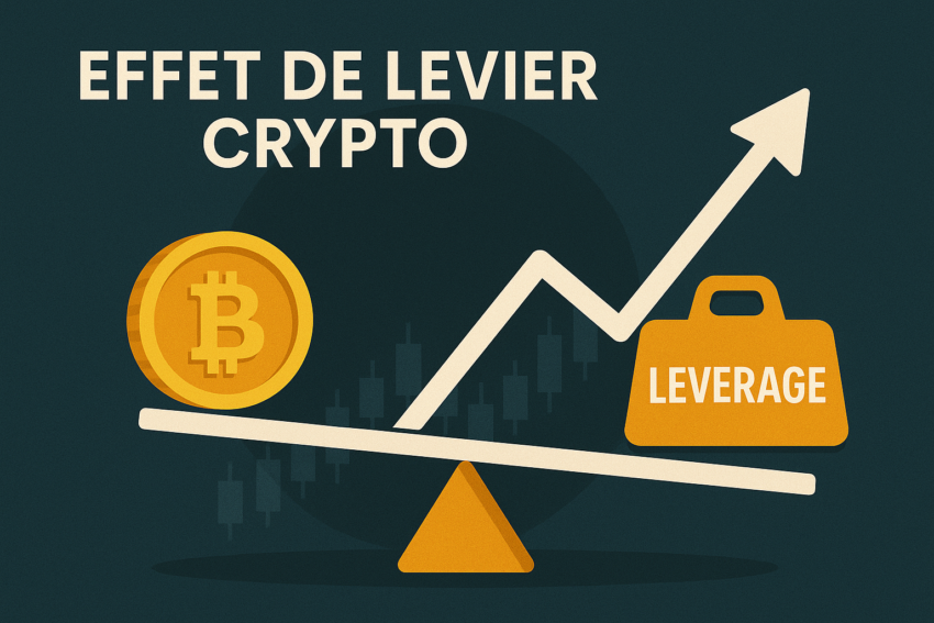 Image illustrant le trading sur marge en crypto, aussi appelé effet de levier crypto monnaie