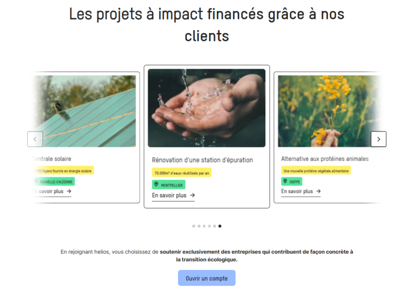 avis helios banque projet developpement duraable