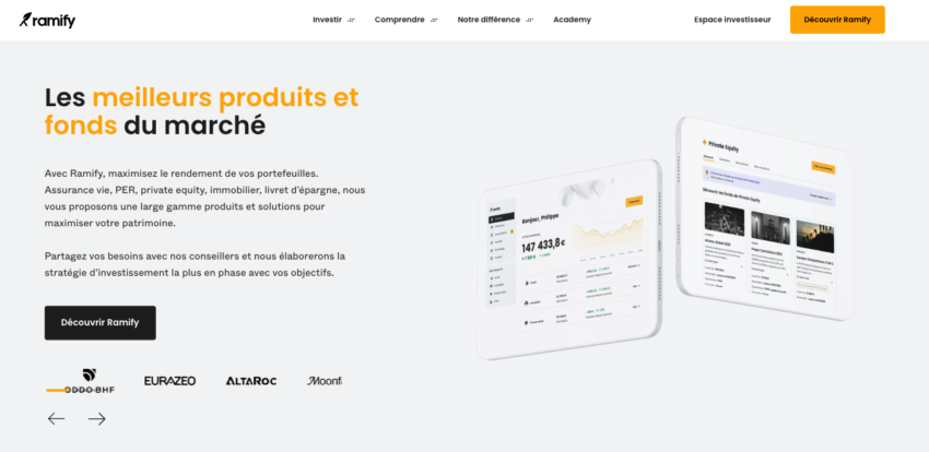 Page d'accueil Ramify