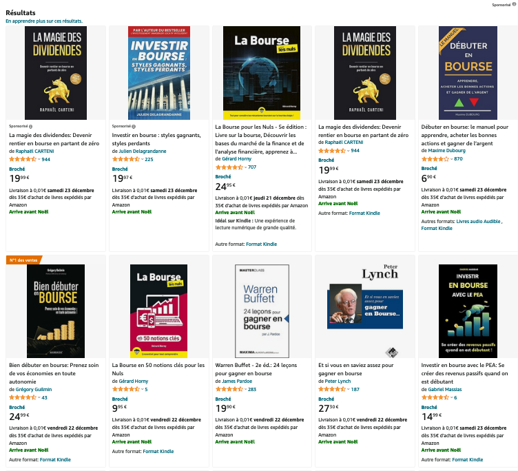 Exemple de livre sur la bourse et la finance