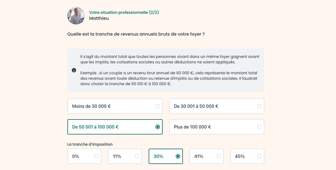 Le calcul de la déduction d'impôts avec le PER