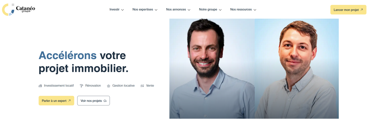 Avis Catanéo : homepage du site
