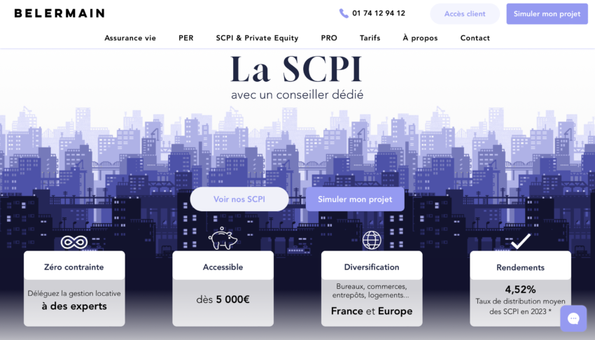 l'offre SCPI de Belermain
