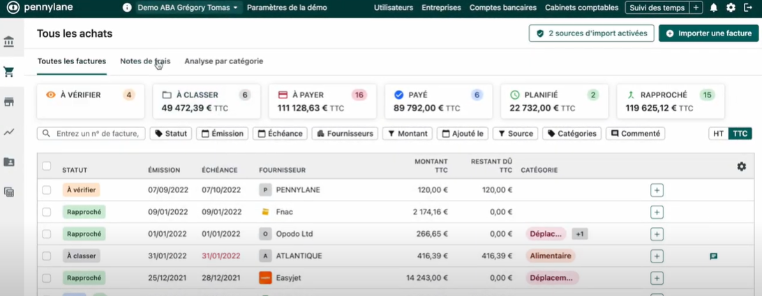 Mon avis sur la gestion des achats avec Pennylane